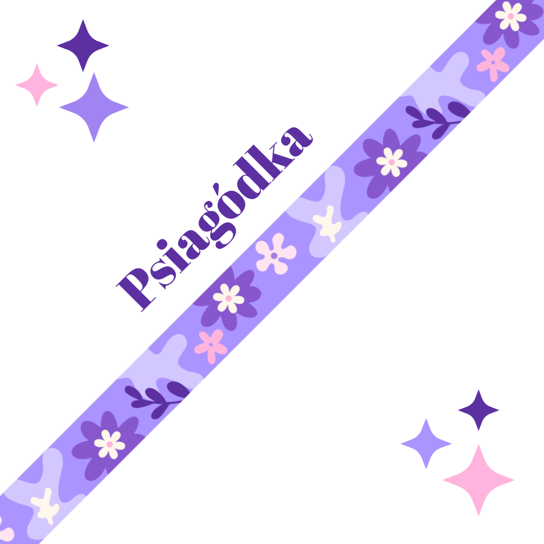 Fioletowe szelki guard dla psa PSIAGÓDKA