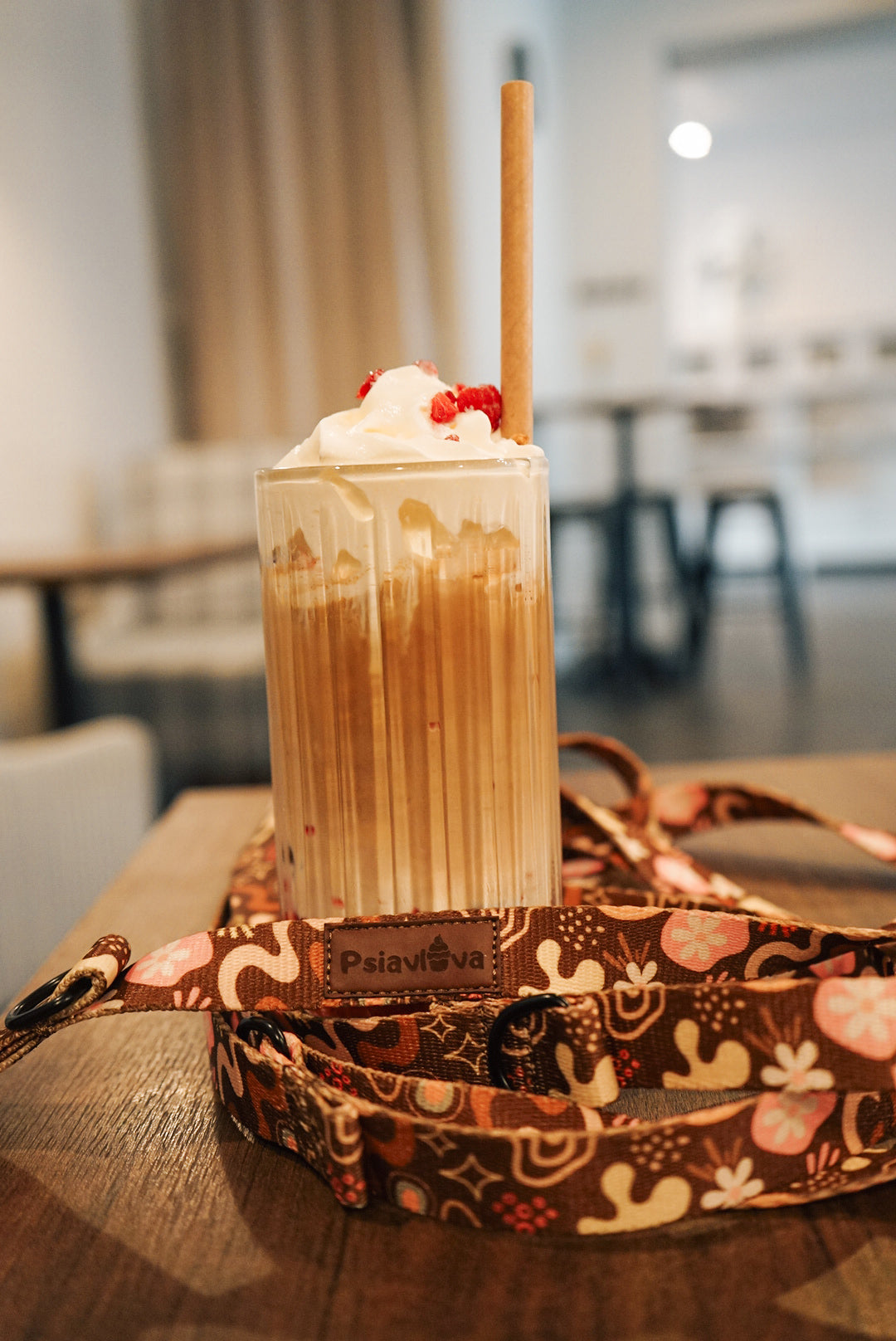 Smycz przepinana 3 m Kawa z Pianką